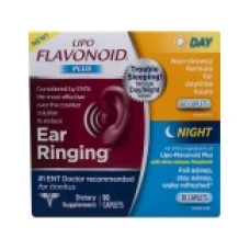 Supliment, DSE, Lipo-Flavonoid Plus, Tratament impotriva Tiuitului in Urechi, Tinitus, Meniere, Flacon Zi si Noapte 90cps