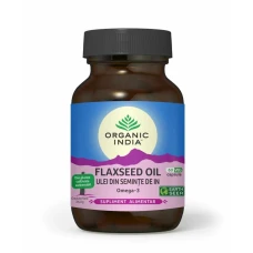 Ulei din Seminte de In - Omega 3, 60 caps veg, Organic India