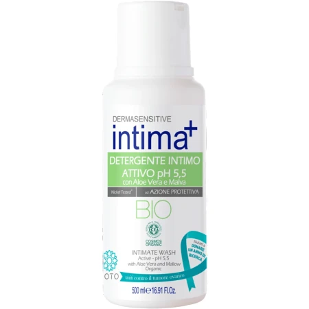 Sapun lichid intim organic cu aloe vera & nalba, 500ml, Intima+