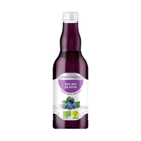 Suc de afine, bio, 200ml, MerryBerry