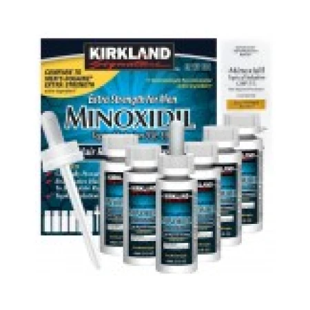 Solutie 12 Luni, Kirkland, Minoxidil, 5%, Tratament Impotriva Caderii Parului, 12x 60ml