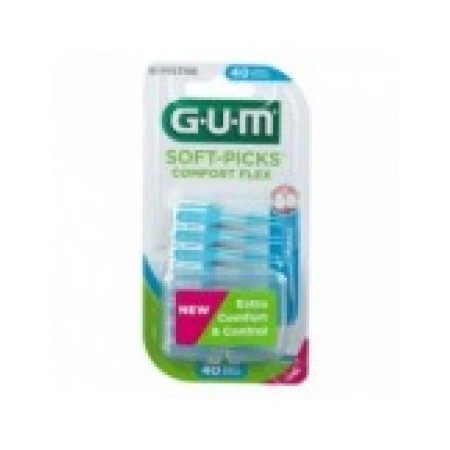 Set 40x Periute Interdentare, GUM, Soft-Picks Comfort Flex, Small, pentru Curatare in Profunzime, Peri Moi