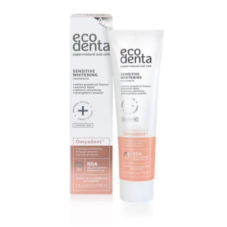 Pasta de dinti cu efect de albire pentru dinti sensibili Omyadent, 100ml, Ecodenta