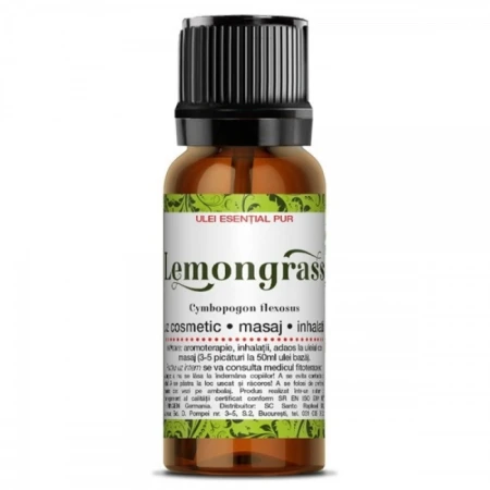 Ulei esential lemongrass, 10mililitri, Steaua Divina