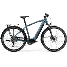 Bicicleta Electrica de Trekking/City Merida eSpresso 500 EQ Albastru Otel/Gri Inchis 2023
