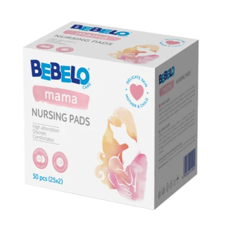 Bebelo Mama Tampoane pentru san, 50 bucati​