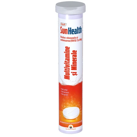 Multivitamine si minerale Sun Health, 20 comprimate, Sun Wave Pharma