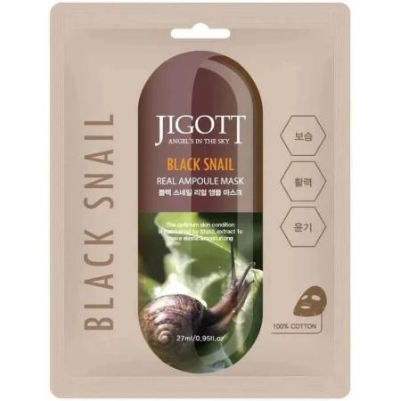 Masca Black Snail Real Ampoule Mask, 27ml, Jigott