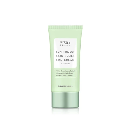 Crema de protectie solara Sun Project Skin Relief Sun Cream SPF50+ PA++++, 50ml, Thank You Farmer