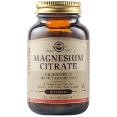 Citrat de magneziu 200mg, 60 tablete, Solgar