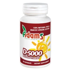 Vitamina D-5000, 60 comprimate, Adams Vision