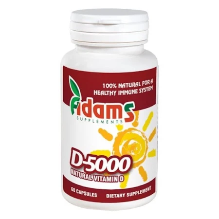 Vitamina D-5000, 60 comprimate, Adams Vision
