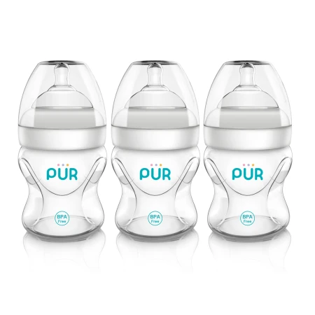 Set Biberoane cu gura larga Advanced Plus, 3x150ml, PUR
