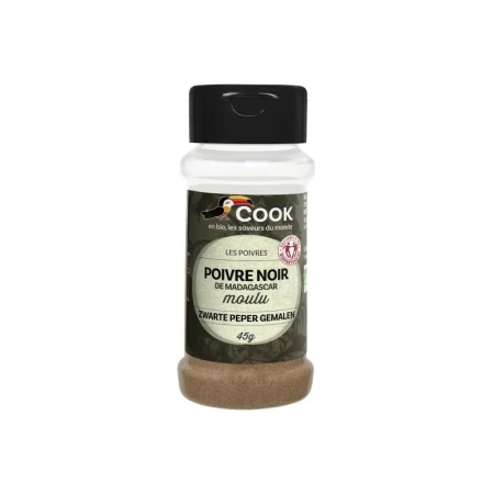 Piper negru macinat bio 45g Cook