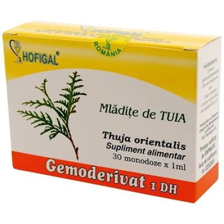 Gemoderivat din mladite si muguri de Tuia, 30monodoze, Hofigal