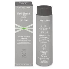 L'Erbolario Sampon tonifiant cu acid hialuronic pentru barbati, 250ml