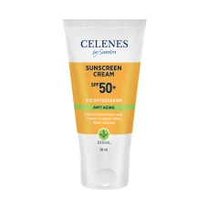 Crema anti-aging pentru protectie solara Herbal cu SPF50+, 50ml, Celenes