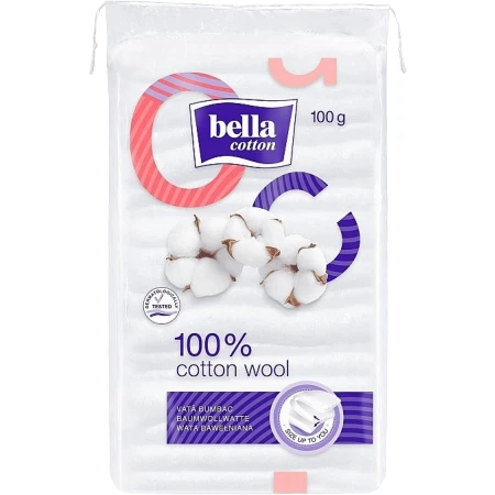 Vata din bumbac, 100g, Bella