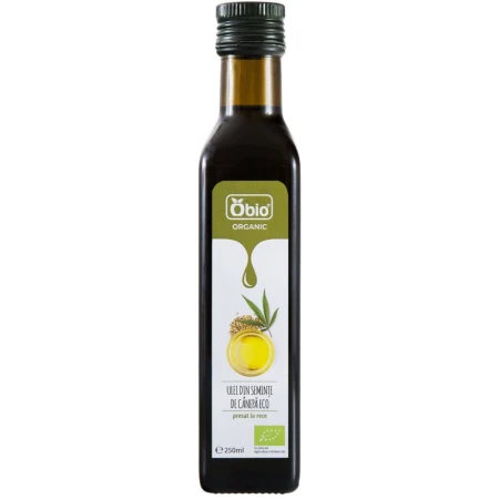 Ulei din seminte de canepa bio 250ml, Obio