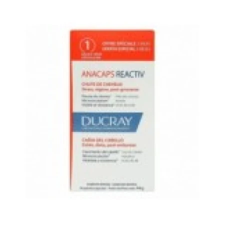 Supliment Alimentar, Ducray, Anacaps Expert, Reactiv, Tratament Impotriva Caderii Parului, cu Aminoacizi si Minerale, 90 capsule