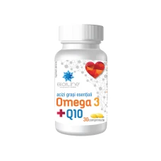 Omega 3 + Coenzima Q10, 30 comprimate, BioSunLine