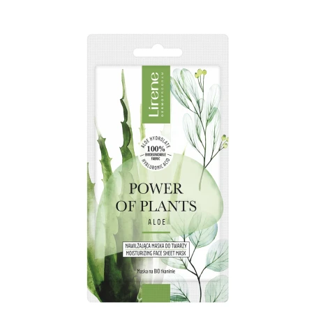 Masca faciala hidratanta Power of Plants Aloe, 1 bucata, Lirene