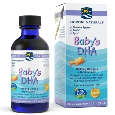 Omega 3 cu vitamina D3 Nordic Naturals Baby's DHA 1050mg picături 60 ml