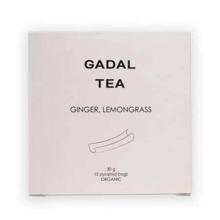 Ceai ghimbir si lemongrass, bio, 15 piramide, Gadal Tea