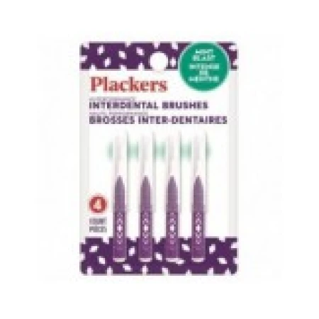 Set 4x Periute Interdentare, Plackers, Hi-Performance, pentru Curatare in Profunzime, Marime M, Culoare Mov