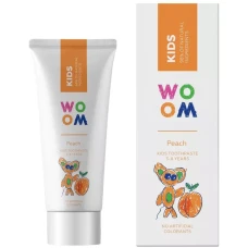Pasta de dinti pentru copii 3-8 ani Kids Peach, 50ml, Woom