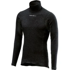 Bluza de corp cu guler Castelli Flanders Neck Warm, Negru S