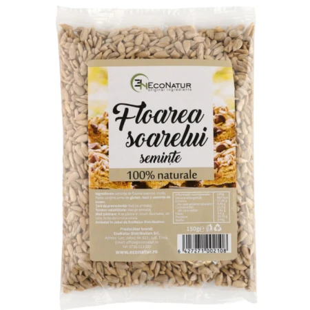Seminte decojite din floarea soarelui, 150g, EcoNatur