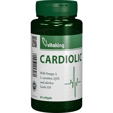 Complex Cardiolic pentru inima, 60 capsule moi, Vitaking