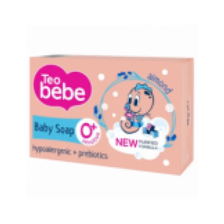 Sapun pentru Bebelusi, Teo Bebe, Baby Soap, cu Aroma de Migdale, Hipoalergenic, 75gr