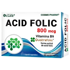 Acid Folic Quatrefolic 800mcg, 30 capsule, Cosmopharm