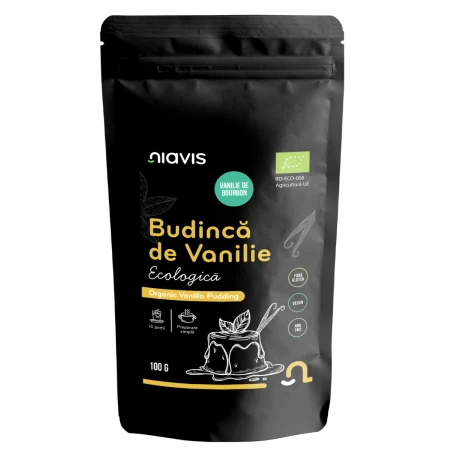 Budinca de vanilie fara gluten, 100g, Niavis