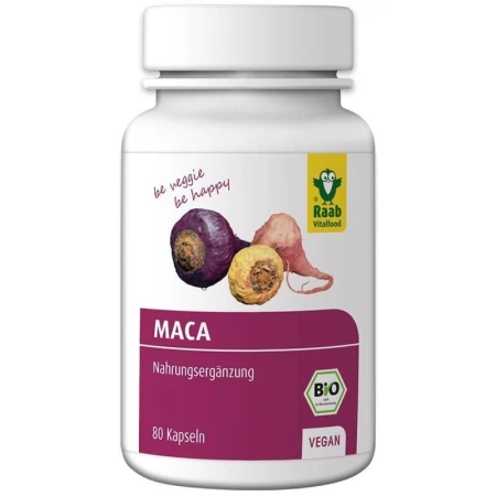 Maca Premium bio 500mg, 80 capsule vegane RAAB
