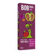 Rulou din mere si prune, 30g, Bob Snail