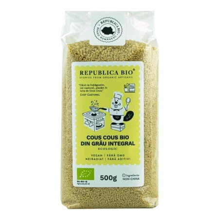 Cous Cous din grau integral, 500g, bio, Republica BIO