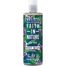 Gel de dus natural purifiant cu tea tree, 400ml, Faith in Nature