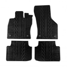 Covorase auto negre din cauciuc pentru VW Passat B8 2014 - prezent Gledring