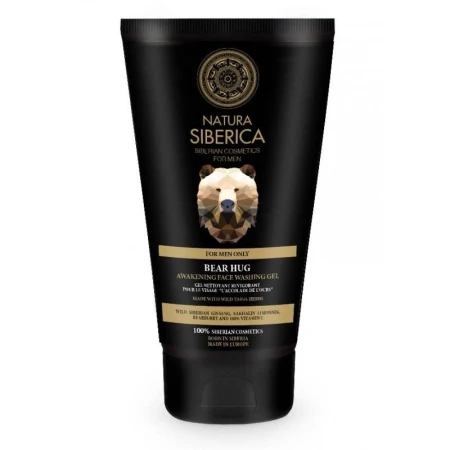 Gel revigorant pentru curatare ten barbati, Bear Hug - Natura Siberica, 150 ml