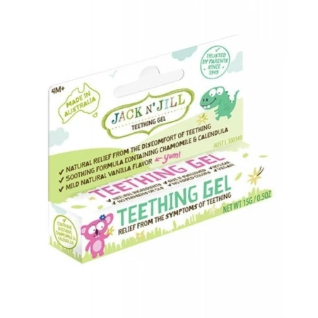 Gel calmant natural pentru eruptii dentare bebelusi, 15g - Jack N Jill