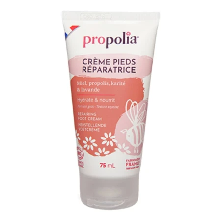 Crema reparatoare pentru picioare cu miere, propolis, unt de shea si lavanda ecologica 75ml Propolia
