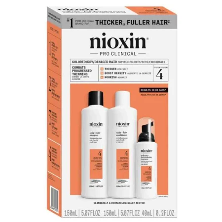 Set anti-cadere pentru par vopsit stadiu avansat Pro Clinical System 4, Nioxin