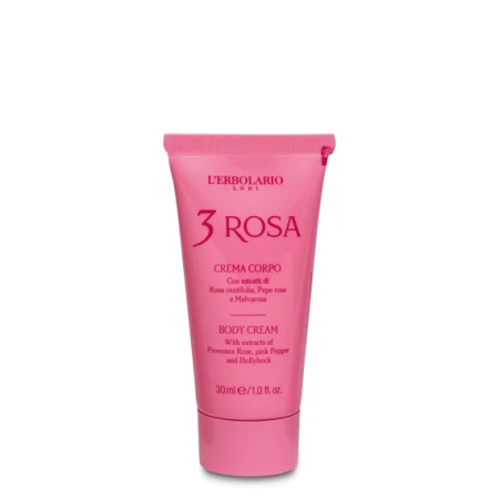L'Erbolario Crema de corp Mini 3 Rosa, 30ml