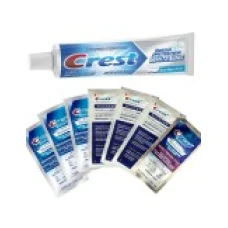 Set 7x Benzi Albirea Dintilor si Pasta de Dinti, Crest 3D White, Tartar Protection Whitening, Rezultate Profesionale in 7 Zile