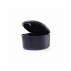 Cutie Depozitare, ZAMO®, pentru Proteza, Aparat Dentar, Lucrari Dentare, Marime Mare, Culoare Neagra