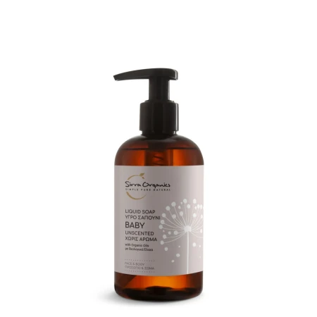 Sapun lichid pentru piele sensibila, 250ml, Sirra Organics