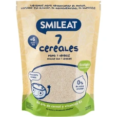 Cereale cu 7 super cereale +6 luni Bio, 200g, Smileat